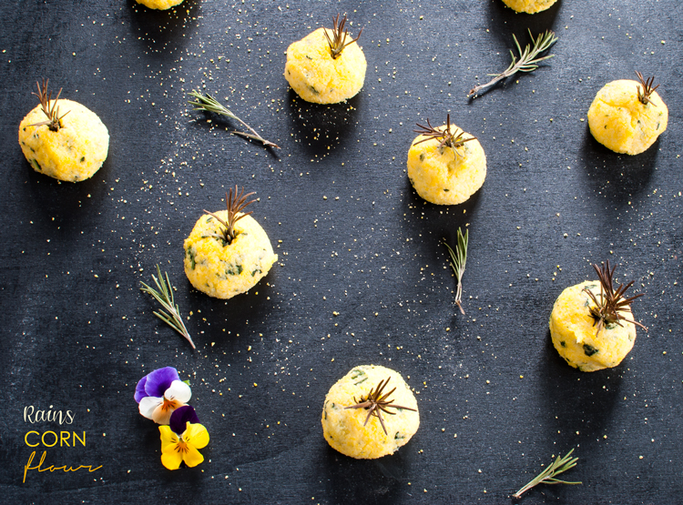 polpette, polenta, cavolo nero, rosmarino, fontina