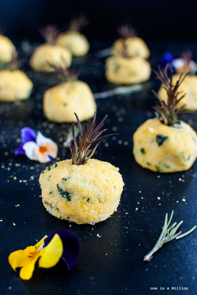 polpette, polenta, cavolo nero, rosmarino, fontina