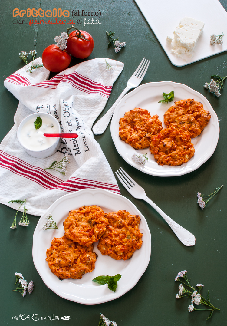 frittelle, pomodoro, feta, iFood, cucina greca, easy, light, forno