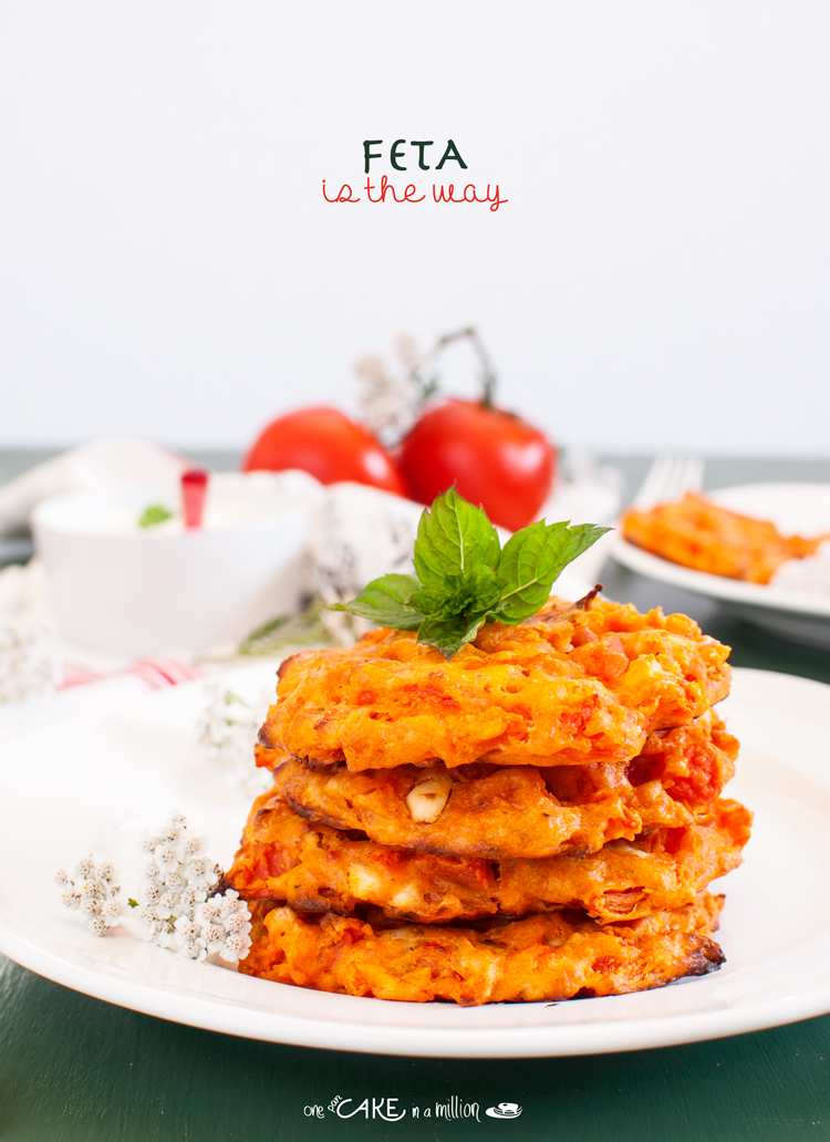 frittelle, pomodoro, feta, iFood, cucina greca, easy, light, forno