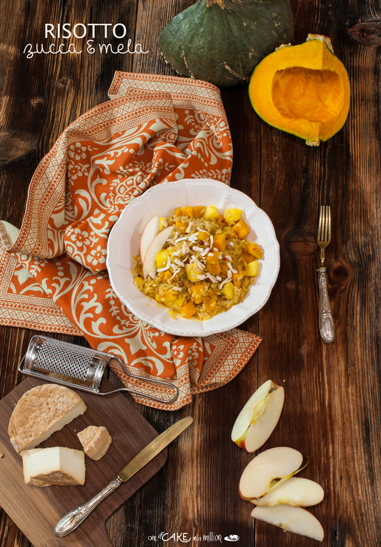 Risotto alla zucca e mela