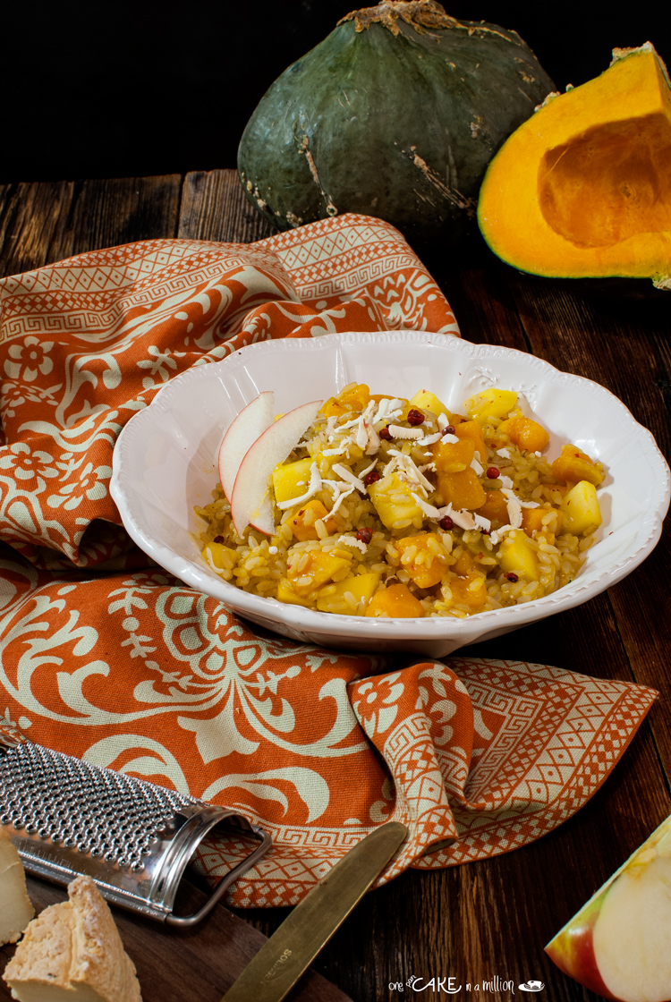 Risotto alla zucca e mela
