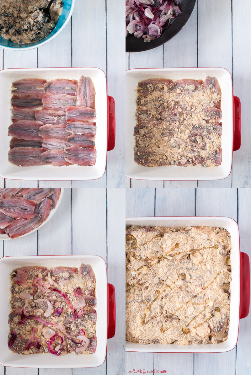 preparare sardine gratinate
