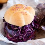 Purple veggie burger